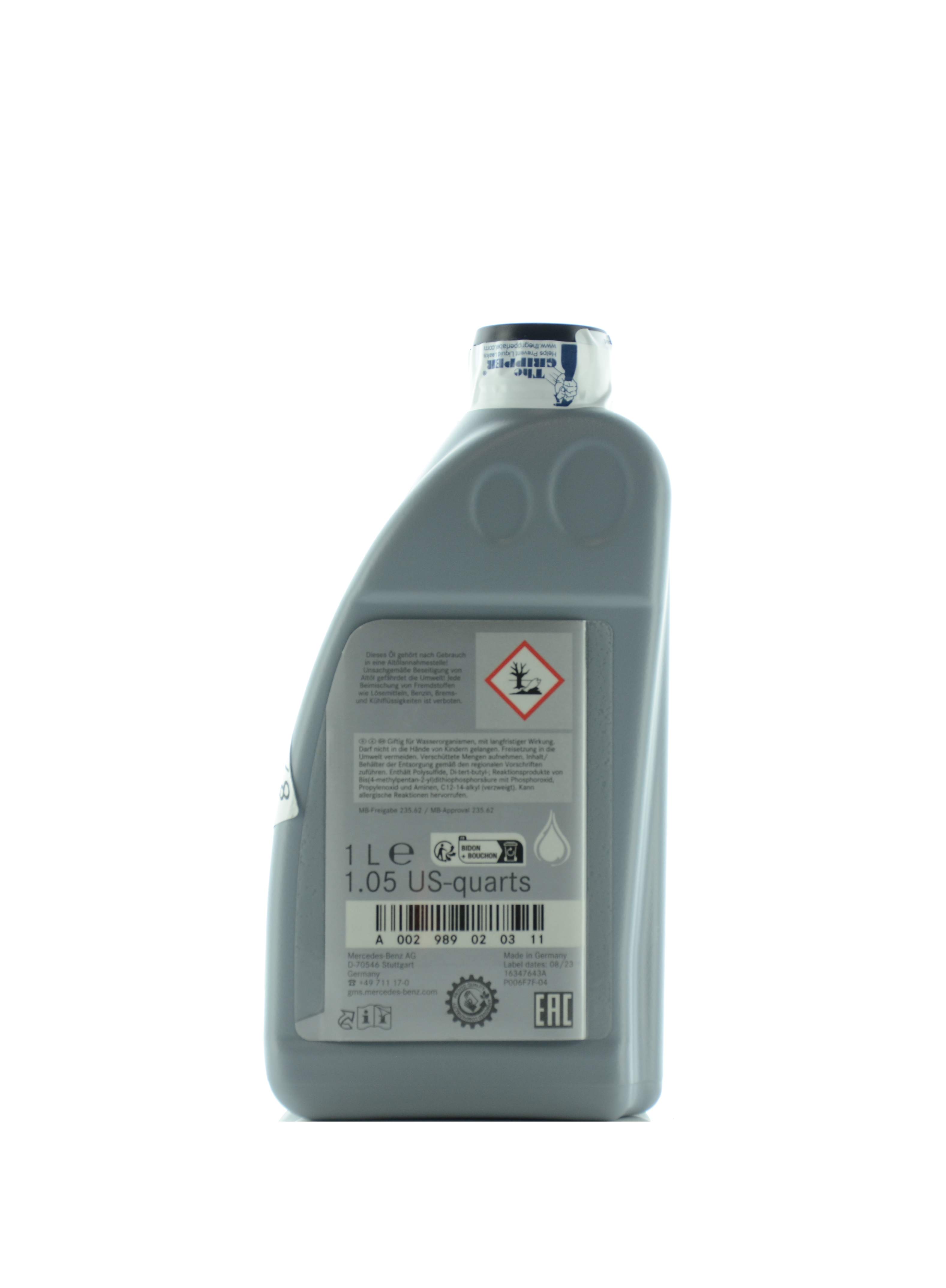 Genuine Mercedes-Benz Differential Fluid 235.62 Gear Oil 2 Quarts