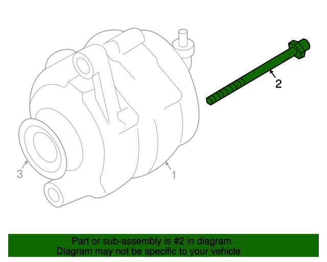 New Genuine Nissan Engine Alternator Bracket Bolt (2000-2010