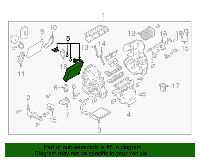 New Genuine Nissan Evaporator Assy Front OE 272804BA0B | eBay