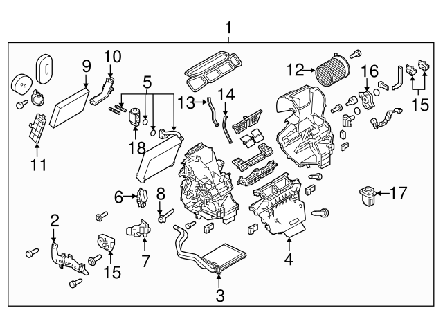 【276】華帆ページ New Genuine Nissan Evaporator Assy Front OE 272804BA0B | eBay